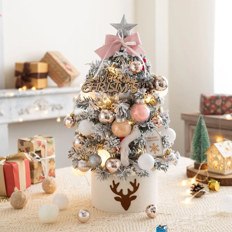 Mini Christmas Tree With Lights for Small-Space Cheer