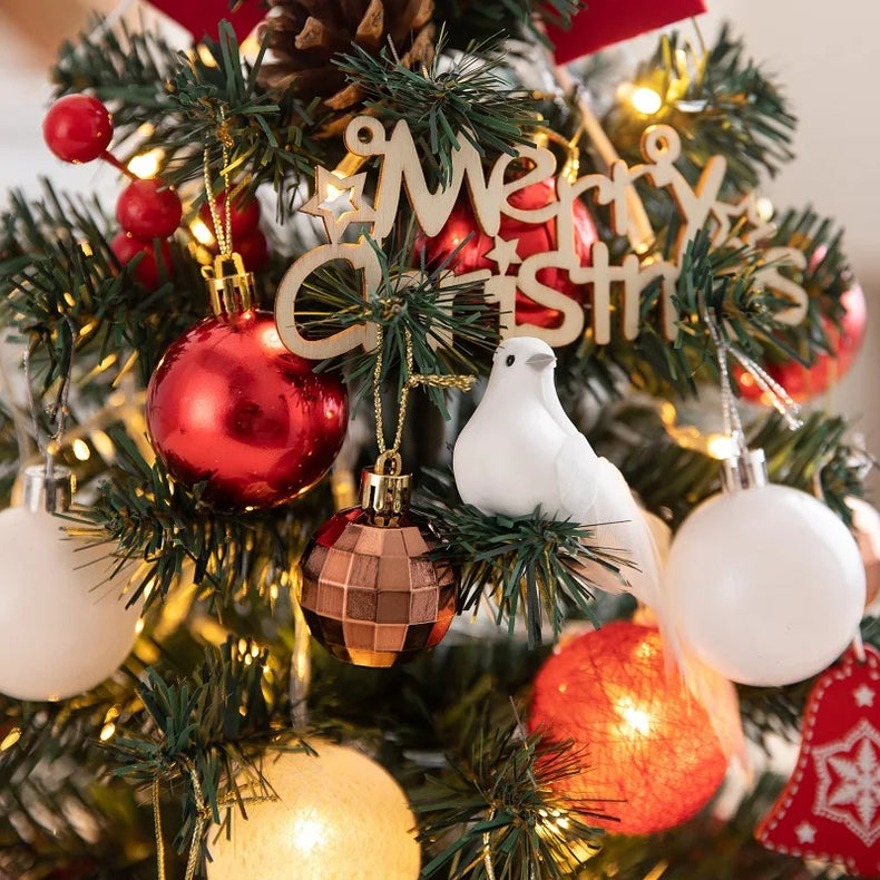 Mini Christmas Tree With Lights for Small-Space Cheer