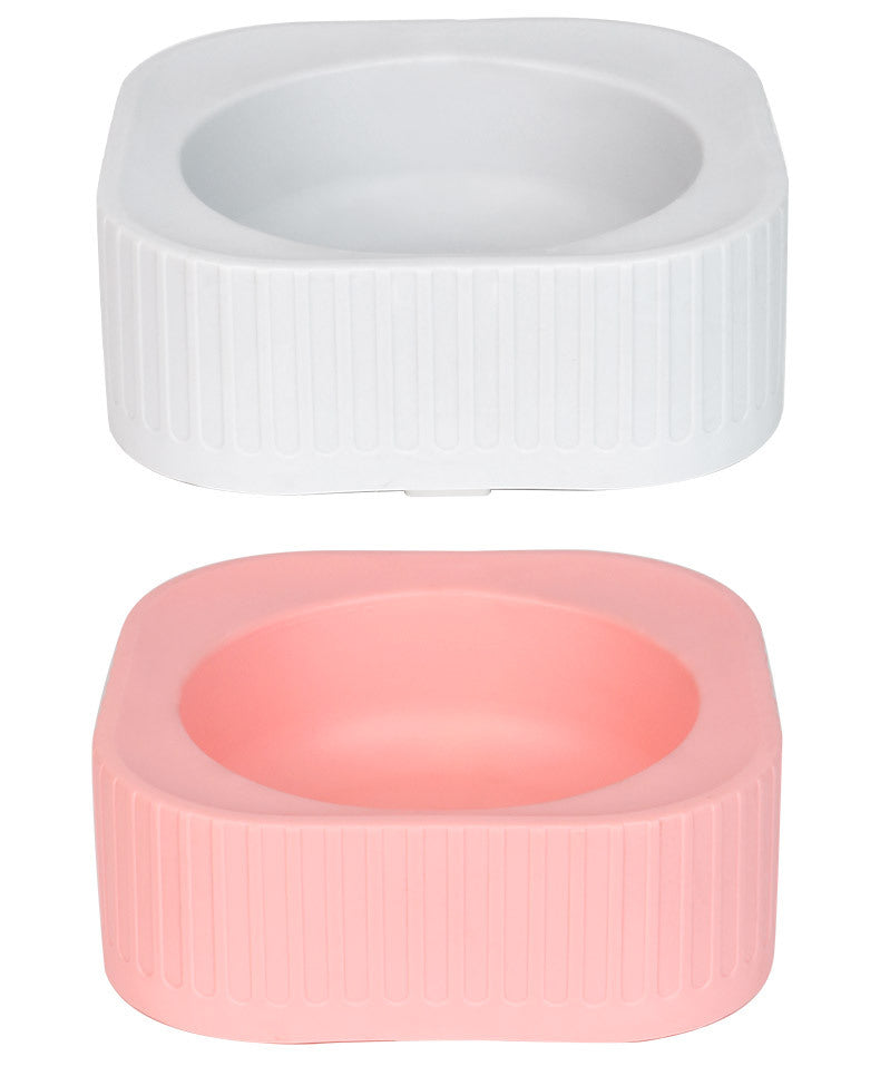 Plastic Pet Bowl for Small Dogs and Cats, Stackable Design