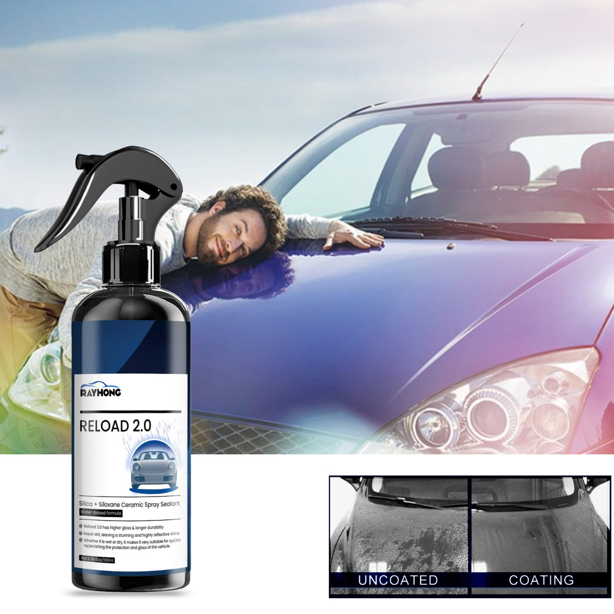 SiO2 Ceramic Spray Sealant for Brighter, Protected Paint