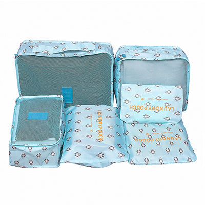 6-Piece Packing Cubes Set for Organized Travel Luggage