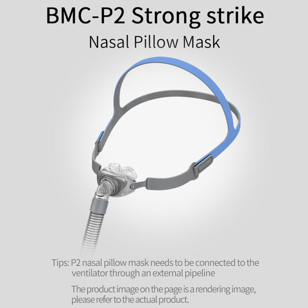 CPAP Nasal Pillow Mask — Quiet Sleep Therapy with Porous