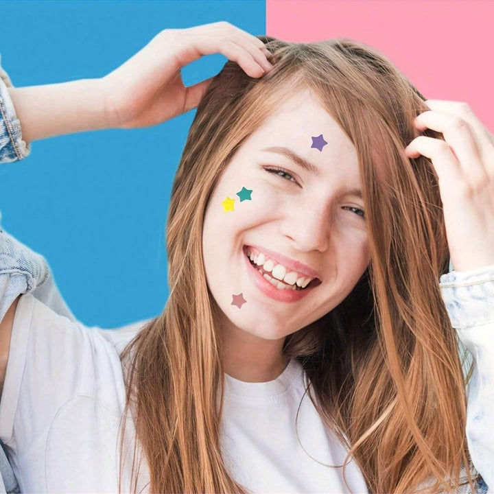 Star & Heart Acne Patches — 200 Fun Hydrocolloid Pimple