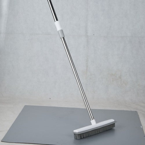 Telescopic 2‑in‑1 Brush & Squeegee – Safe for Glass & Tile