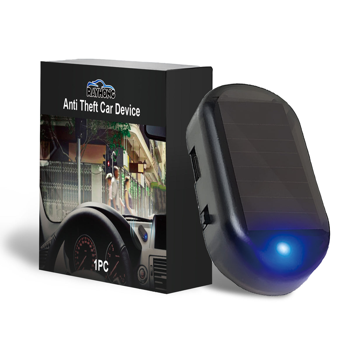 Anti-Theft Car Alarm Light With Flashing Blue LED