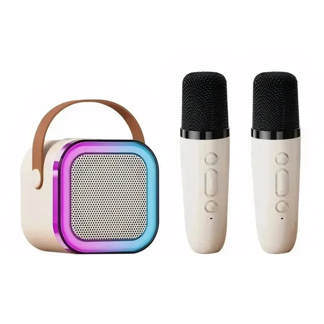 Wireless Karaoke Machine with 2 Mics and RGB Lights