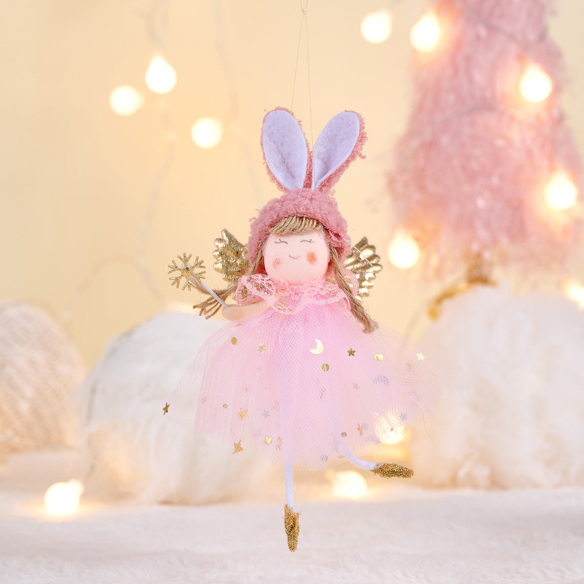 Rabbit Angel Ornaments for Whimsical Christmas Trees