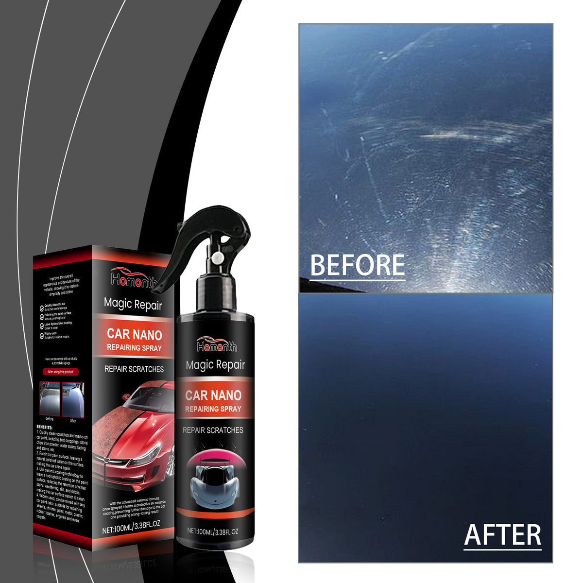 Car Paint Coating Spray for Scratch Care & Protection