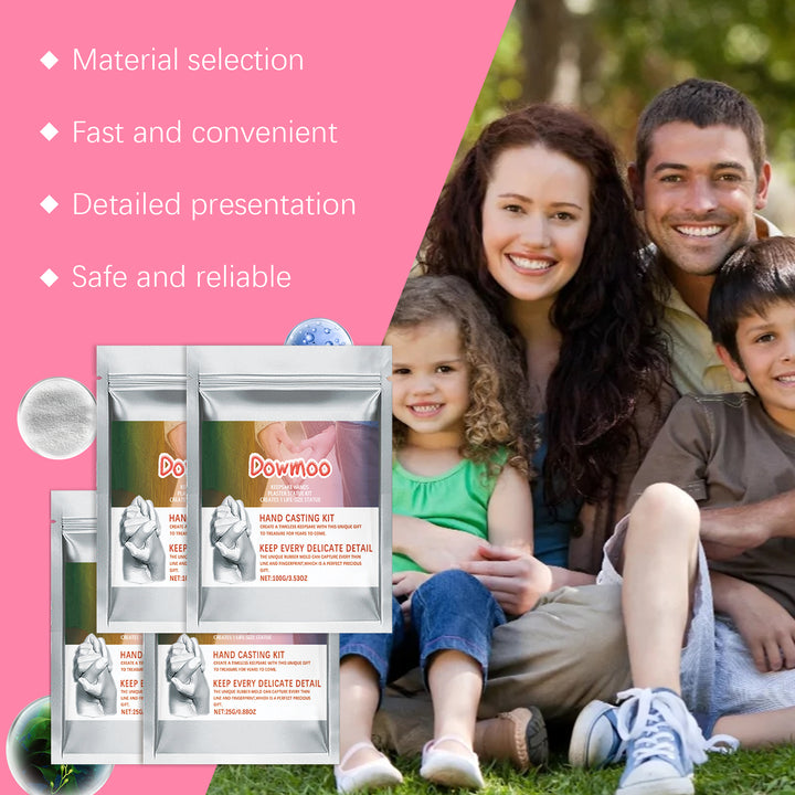 Hand Casting Powder Set for Detailed 3D Couple Keepsakes