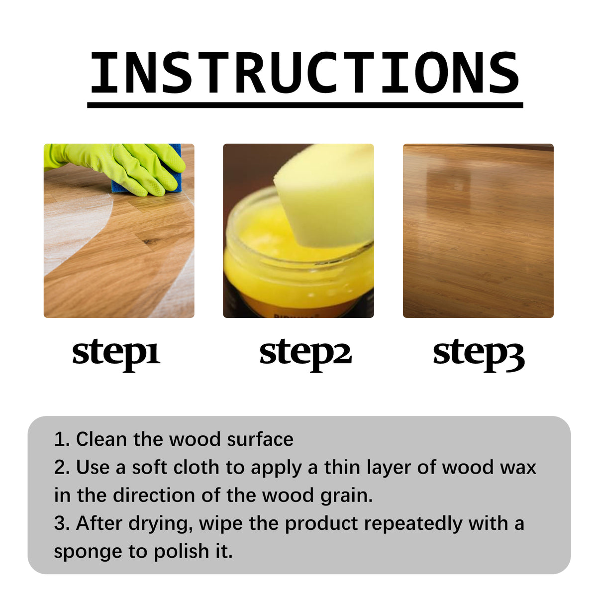 Beeswax Furniture Polish for Non-Greasy Wood Care Finish