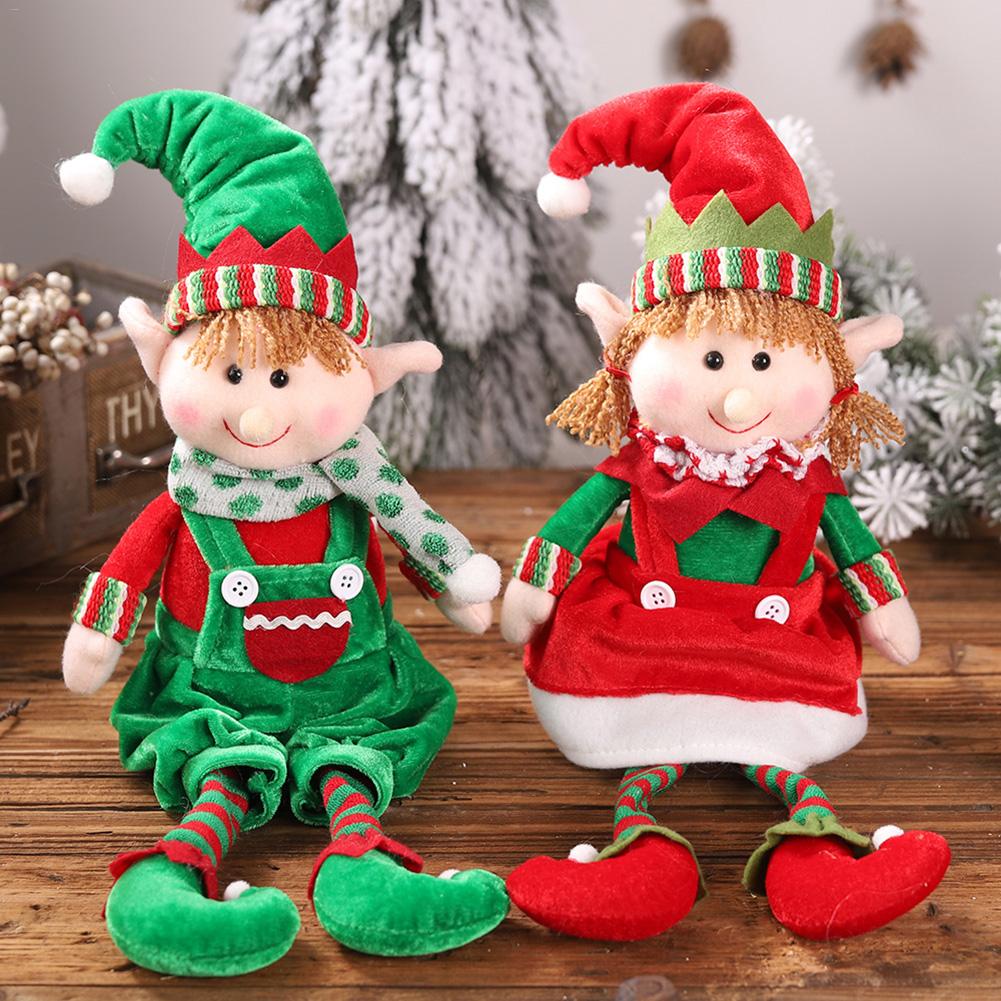48cm Christmas Elf Doll Hanging Plush Holiday Decor