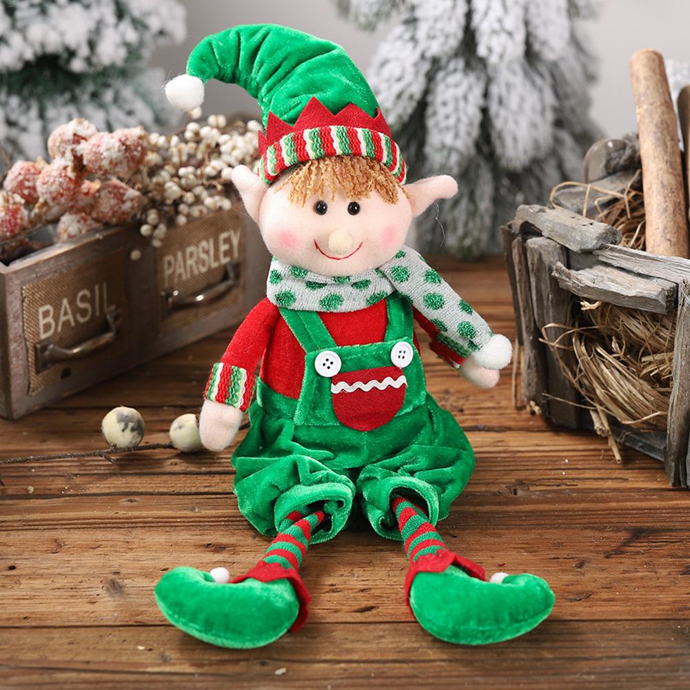 48cm Christmas Elf Doll Hanging Plush Holiday Decor