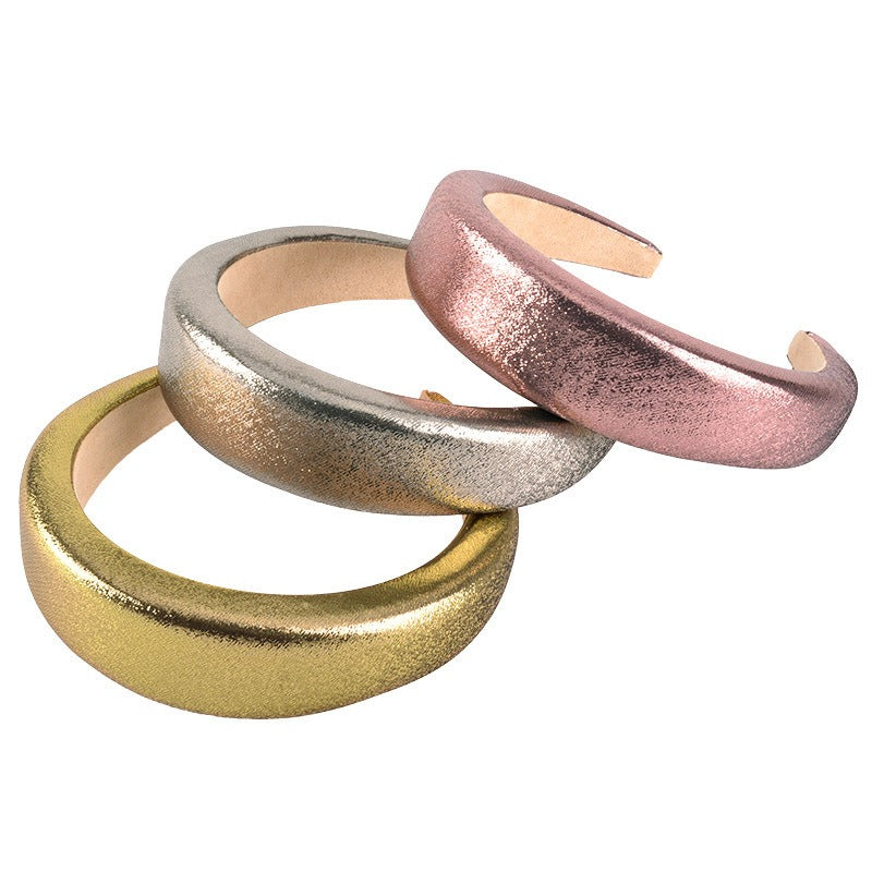 Wide Padded Hair Hoop for Glossy, Polished Daily Style