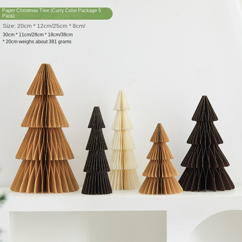 Paper Christmas Trees for Elegant Holiday Tabletop Decor