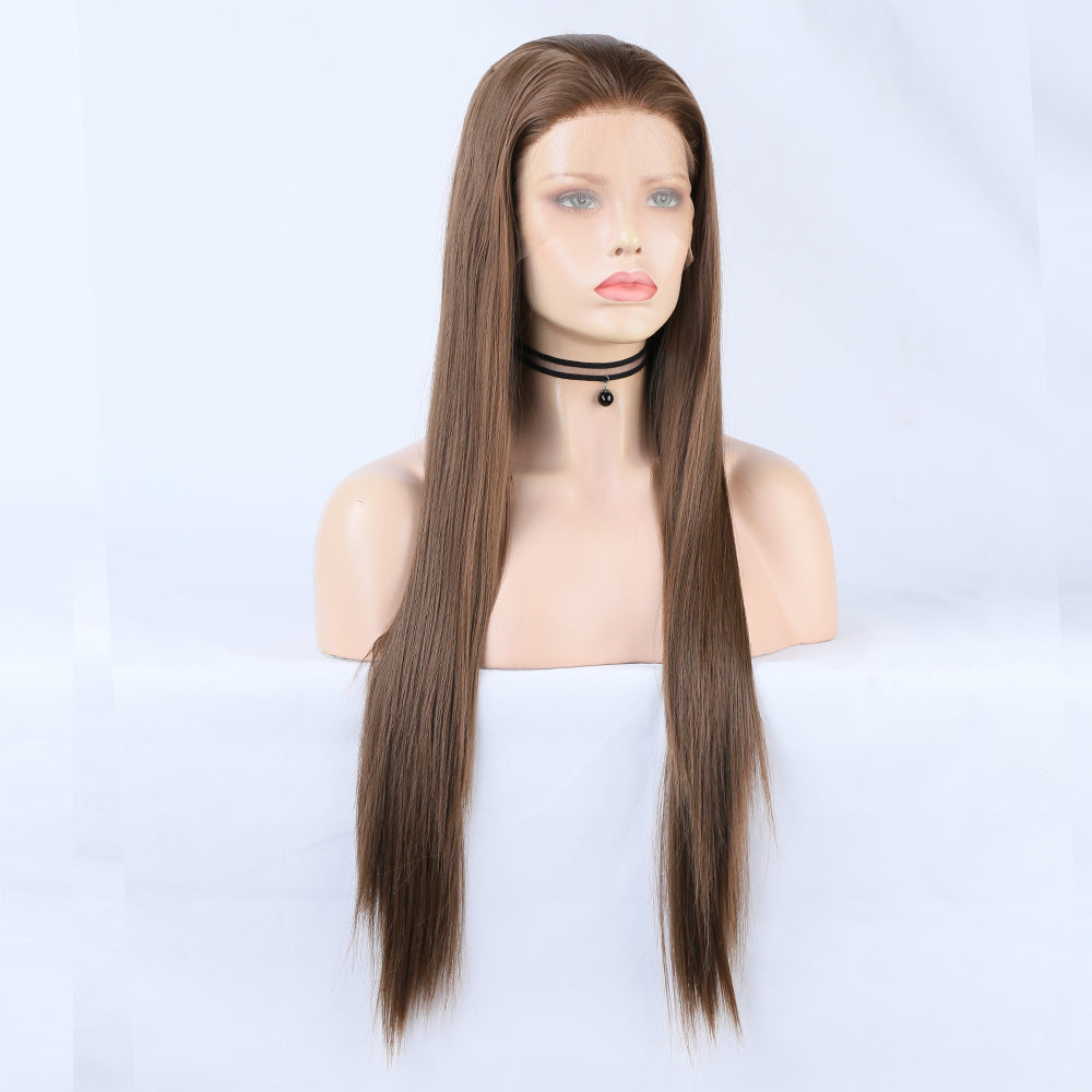 Lace Front Wig for Long, Sleek Brunette Hair Looks