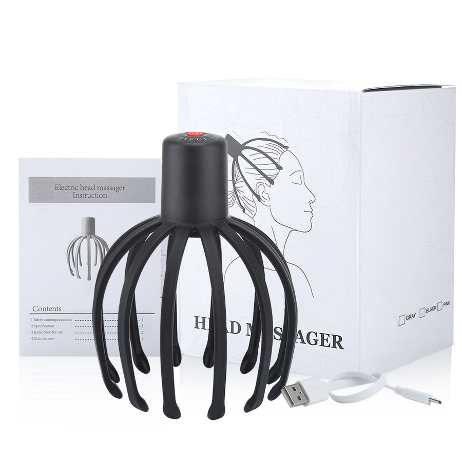 Electric Scalp Massager — 8-Claw Kneading Relief