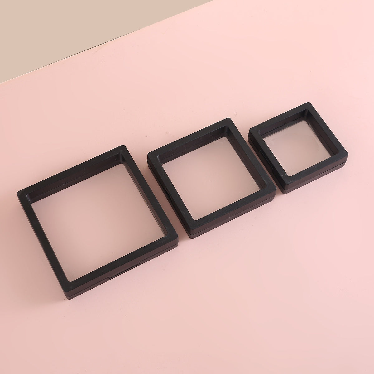 Clear Suspension Jewelry Box Set for Rings & Earrings