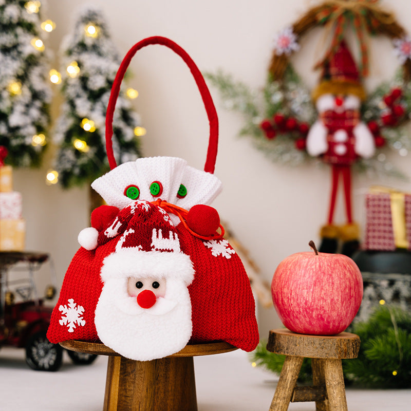 Reusable Christmas Gift Bags With Plush Characters