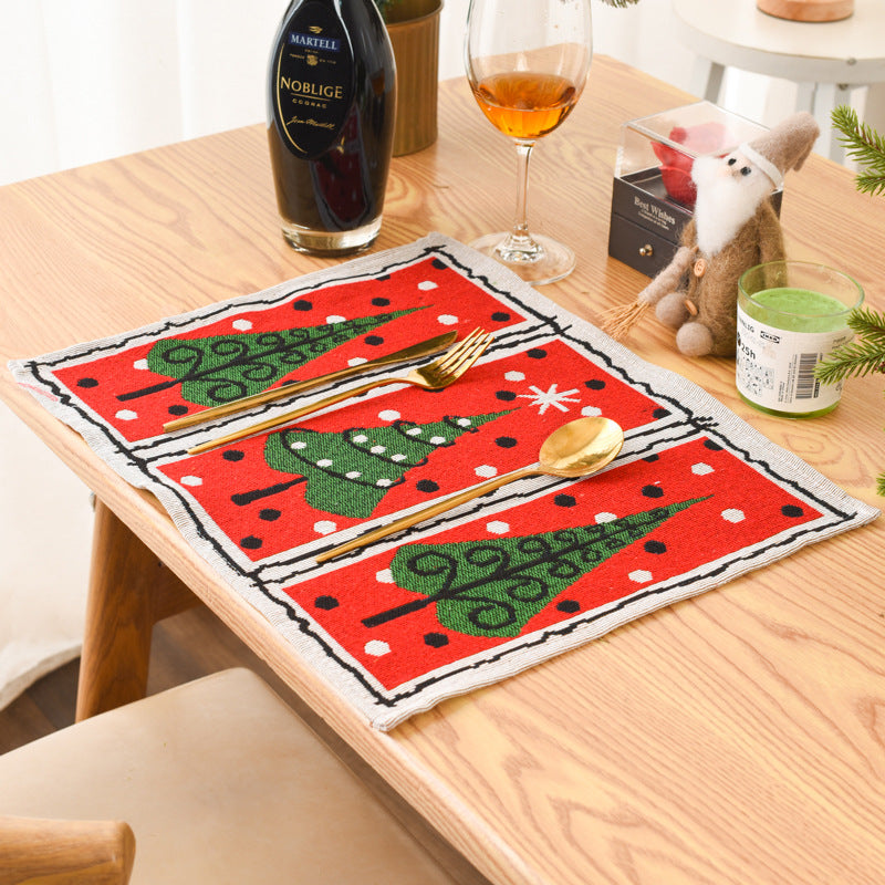 Christmas Knitted Placemats for Festive Holiday Tables