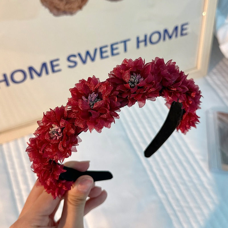 Floral Headband Hair Hoop for Romantic Statement Style