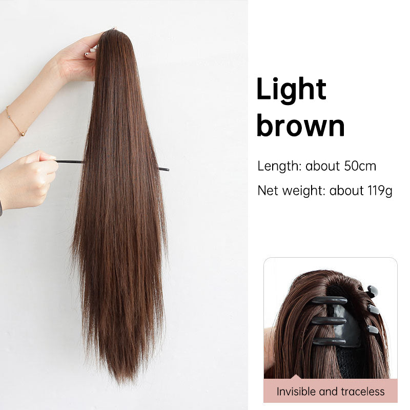 Clip-In Ponytail Wig for Long, Sleek High-Volume Hair