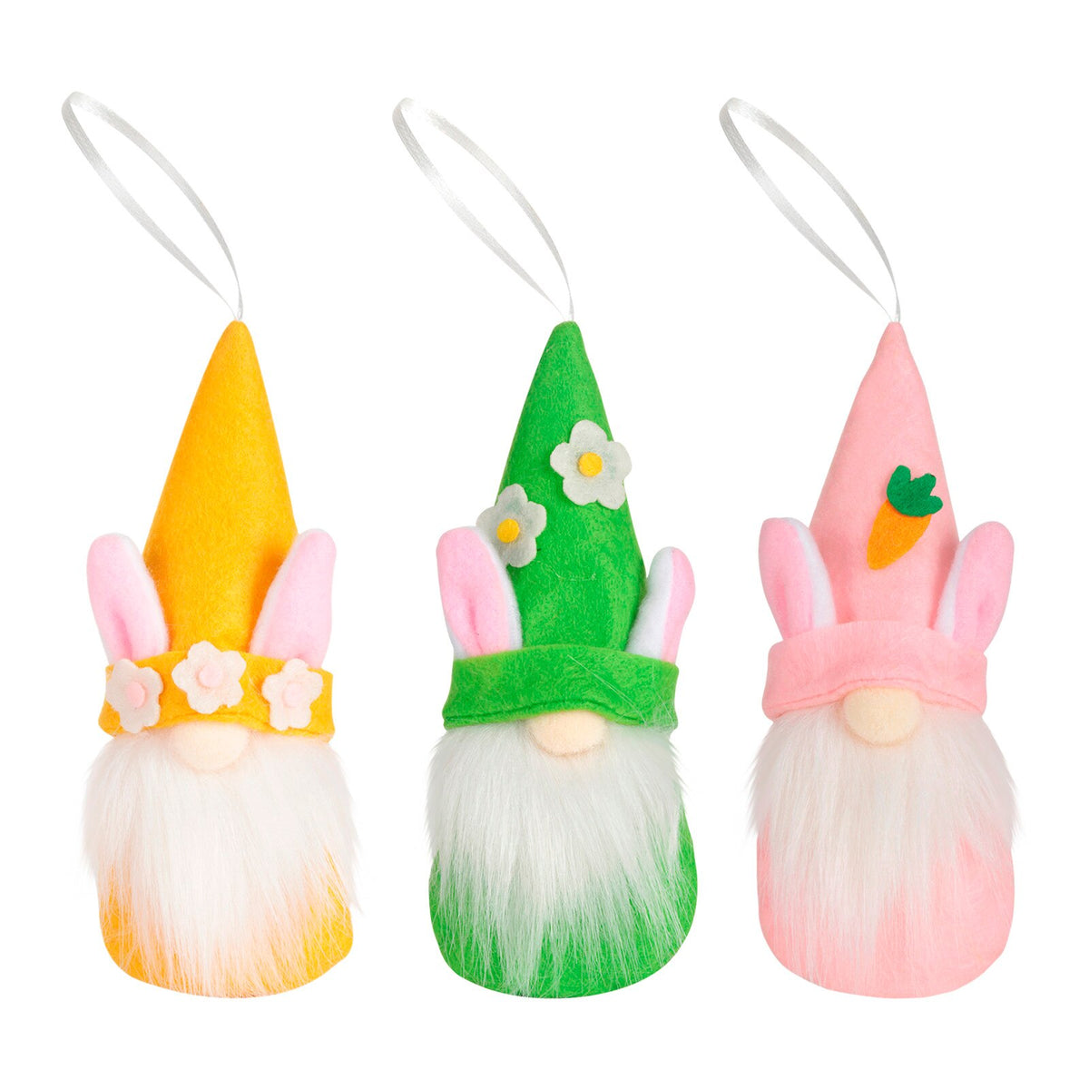 Easter Gnome Hanging Decorations – 3-Piece Plush Set