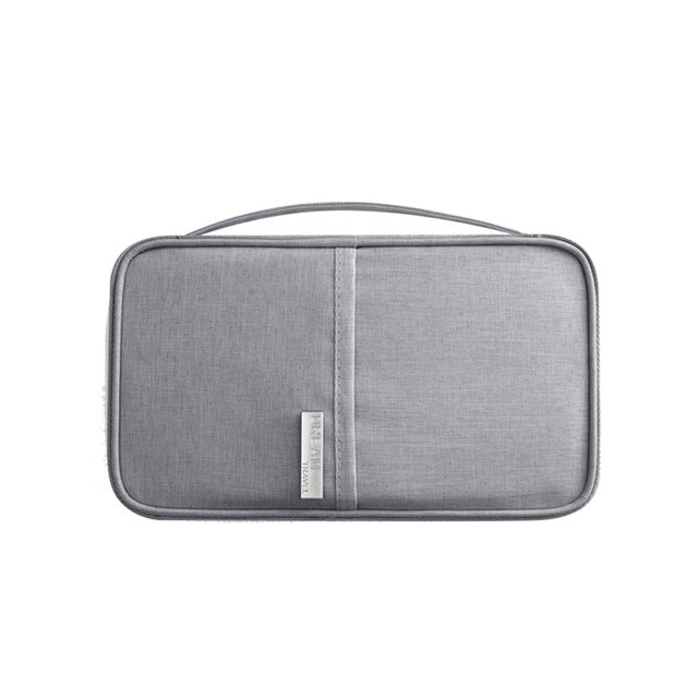 Travel Document Organizer Passport Holder with Zipper
