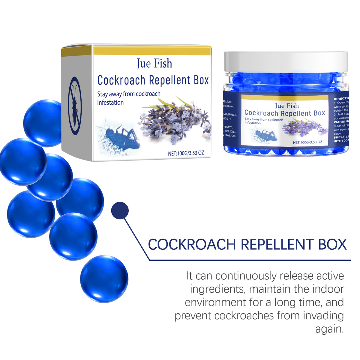 Cockroach Repellent Box for Fresh-Smelling Indoor Rooms