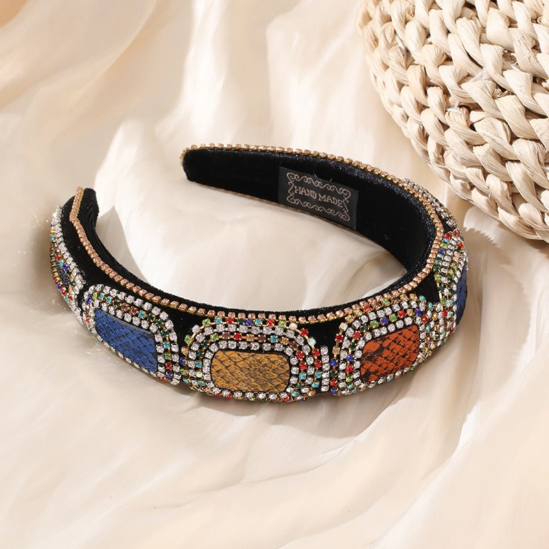 Jeweled Statement Headband for Colorful Glamorous Style