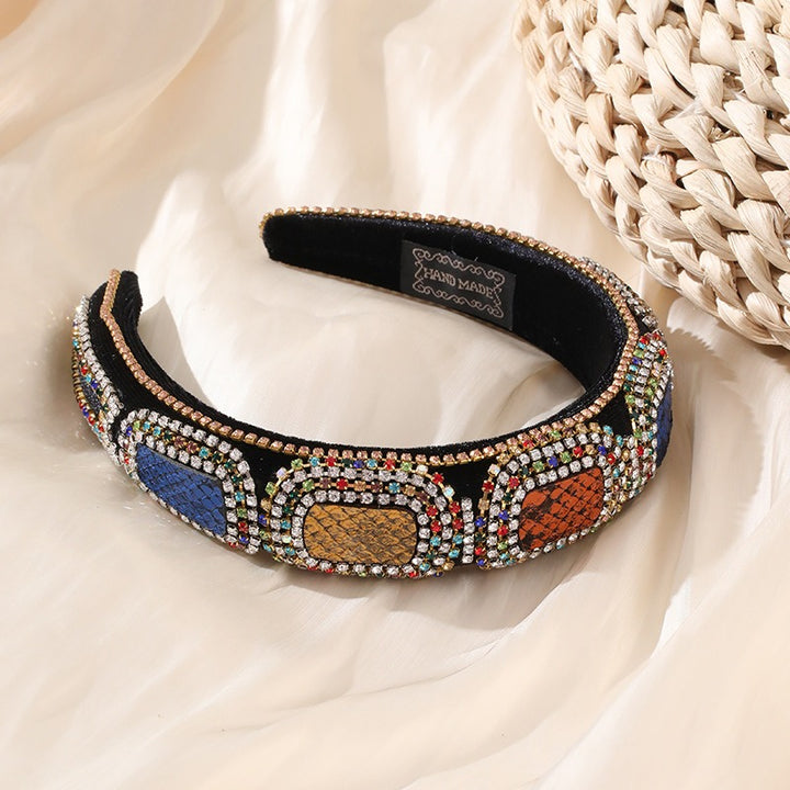 Jeweled Statement Headband for Colorful Glamorous Style