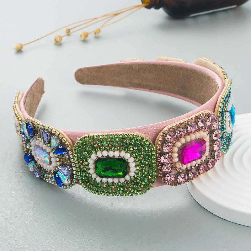 Crystal Baroque Hair Hoop Headband for Glamorous Style