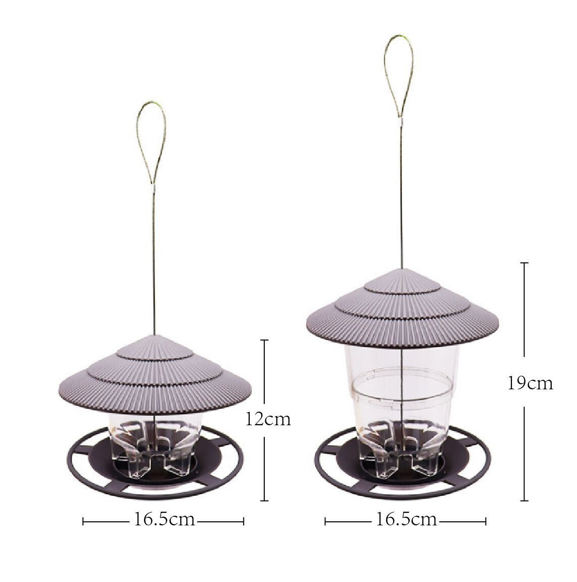 Hanging Bird Feeder for Easy Seed Monitoring Outdoors