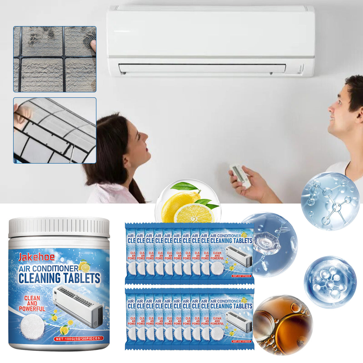 Air Conditioner Cleaning Tablets for Cleaner AC Care