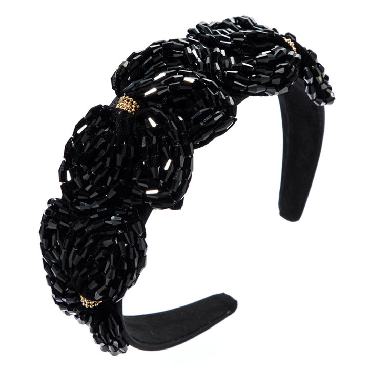Crystal Flower Headband For Instant Evening Glamour