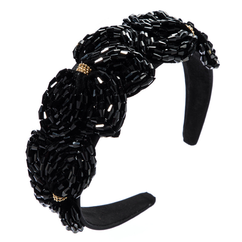 Crystal Flower Headband For Instant Evening Glamour