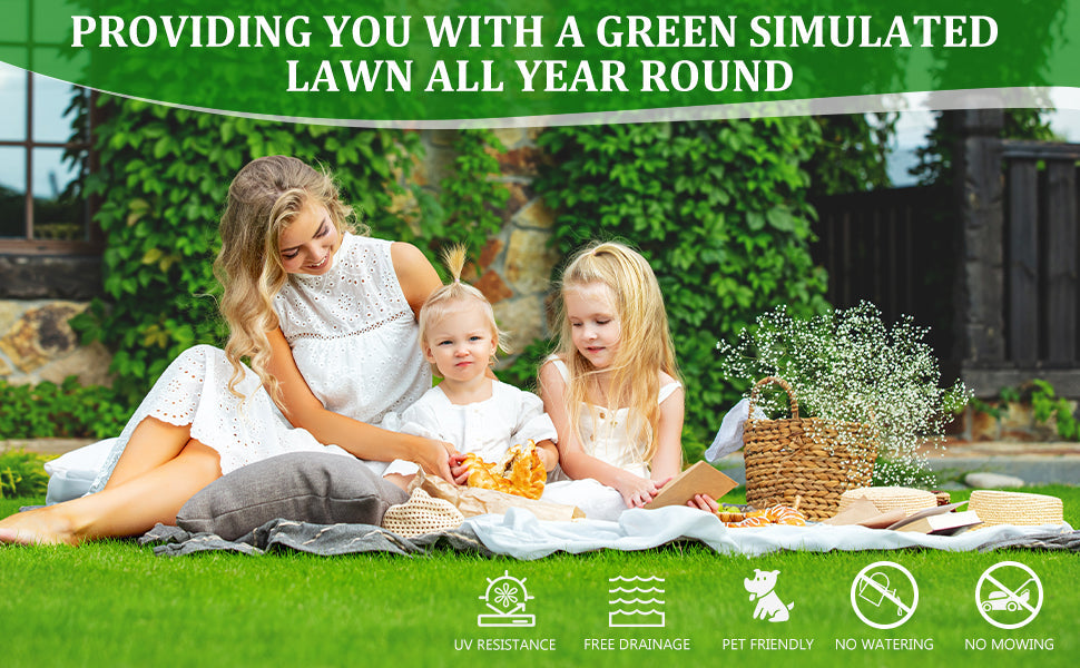 Artificial Grass Turf Roll for Patio and Yard
