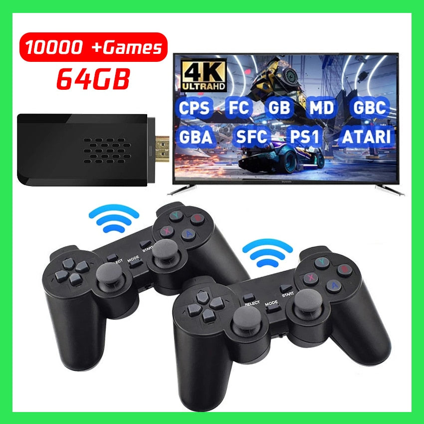 Retro Game Console Stick With 10,000+ Classic Games