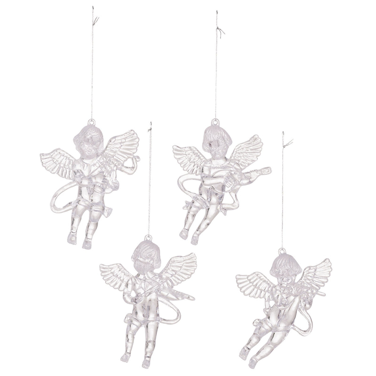 Christmas Angel Ornaments - Elegant Acrylic Tree Decor