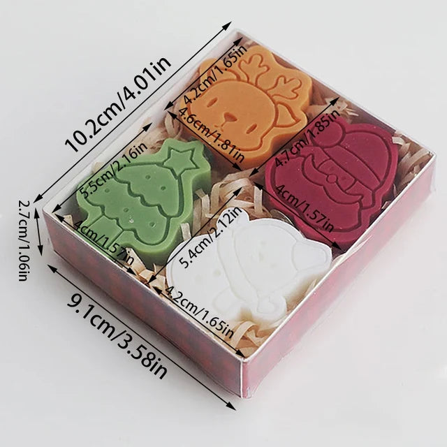 Christmas Candle Set for Festive Holiday Home Decor