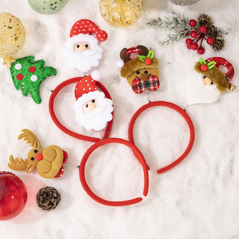 Christmas Headband Set: 4 Festive Holiday Party Styles