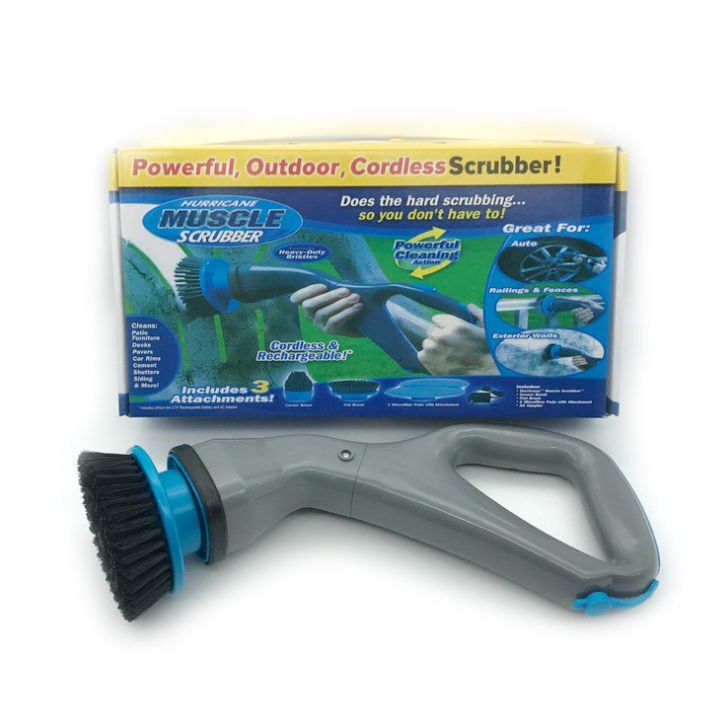 Cordless Electric Scrub Brush Set for Bathroom Tiles
