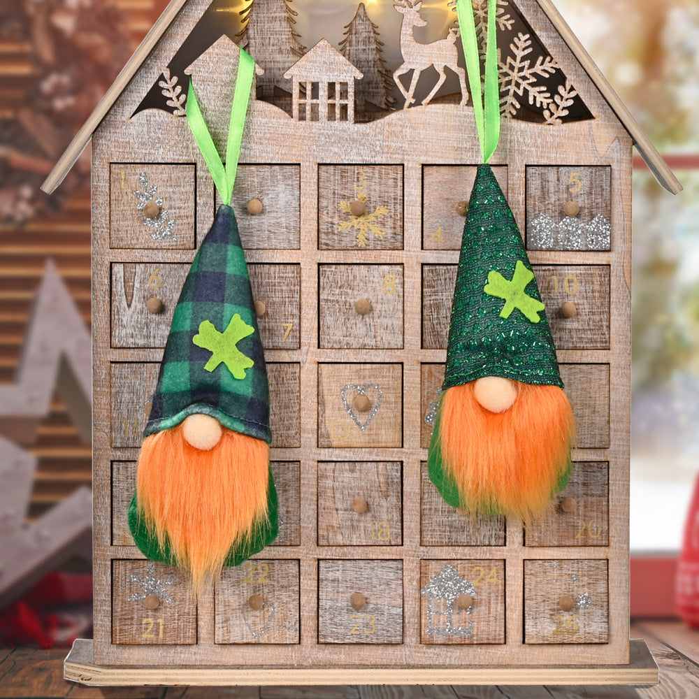 St. Patrick's Day Gnome Ornaments Set of Four Decor