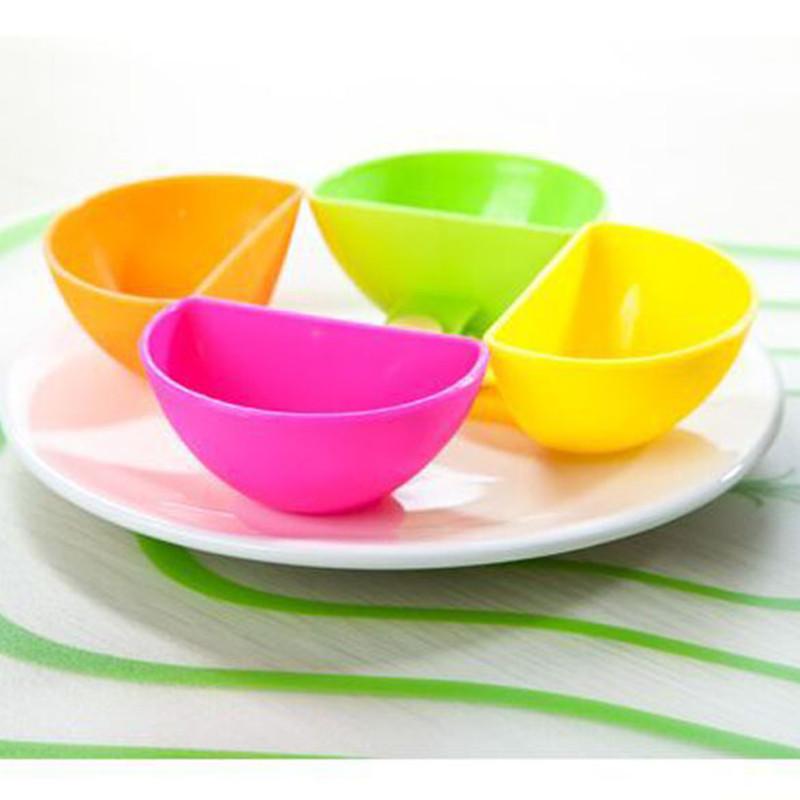 Clip-On Dip Saucers Set of 4 for Sushi and Dumpling Sauces