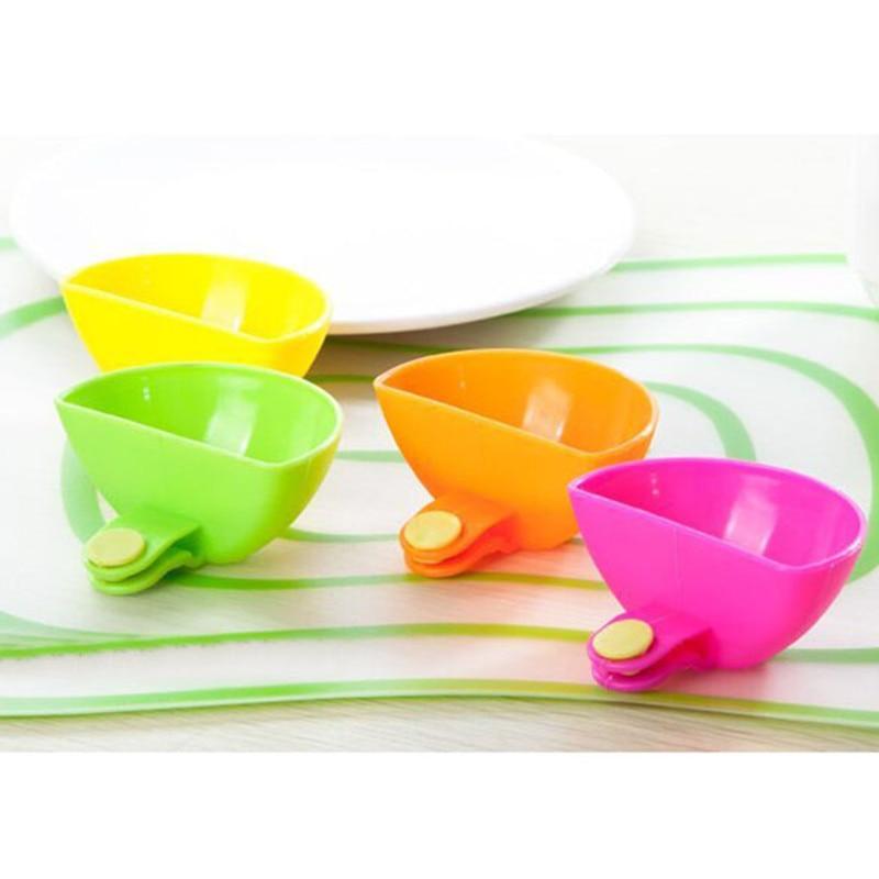 Clip-On Dip Saucers Set of 4 for Sushi and Dumpling Sauces