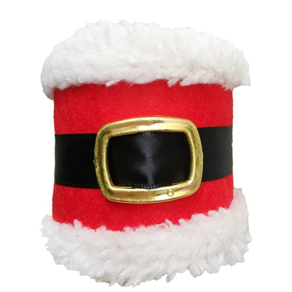 Santa Napkin Rings for Christmas Dinner Table Decor