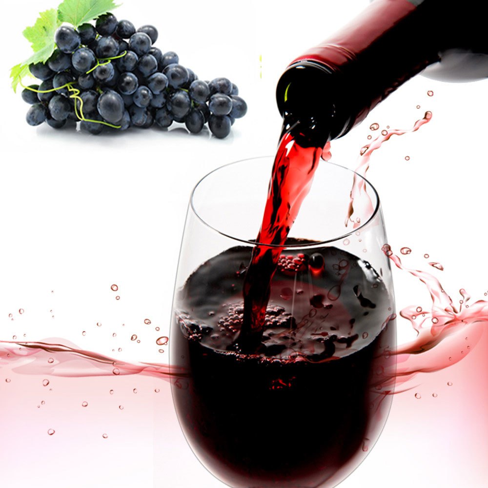 Shatterproof Stemless Wine Glasses Set, Unbreakable