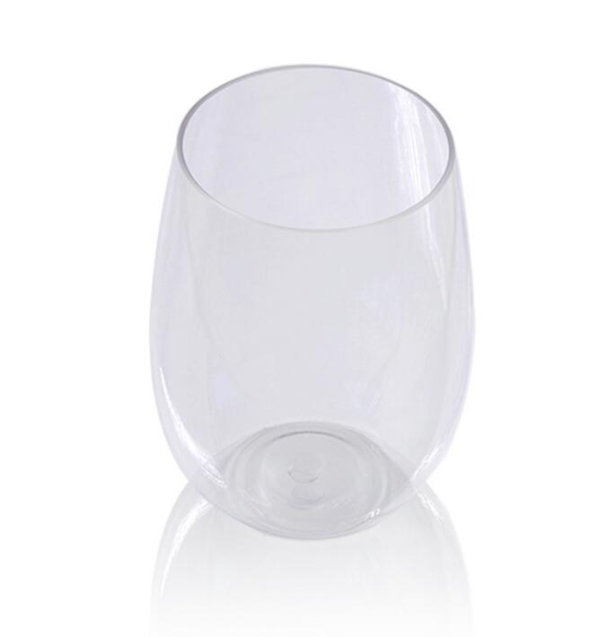 Shatterproof Stemless Wine Glasses Set, Unbreakable