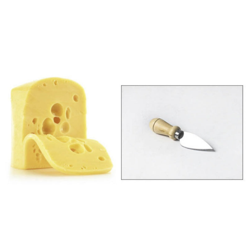 Stainless Steel Cheese Knife Set with Bamboo Handles