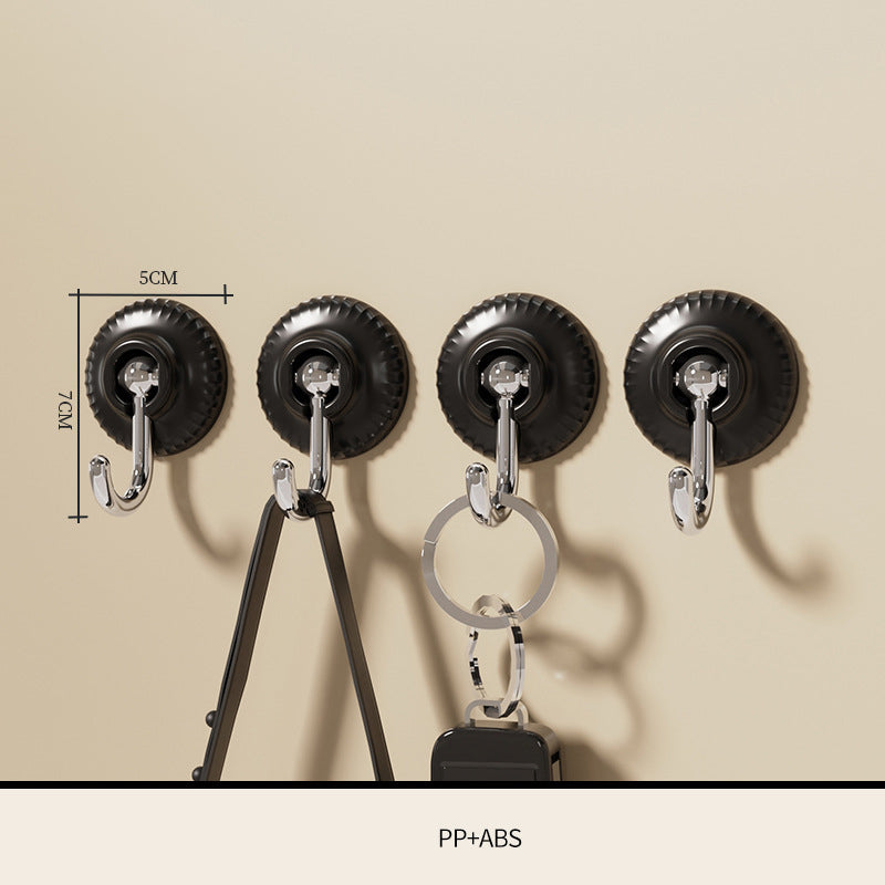 4PCS Hole-Free Wall Hooks for Instant Hanging Storage