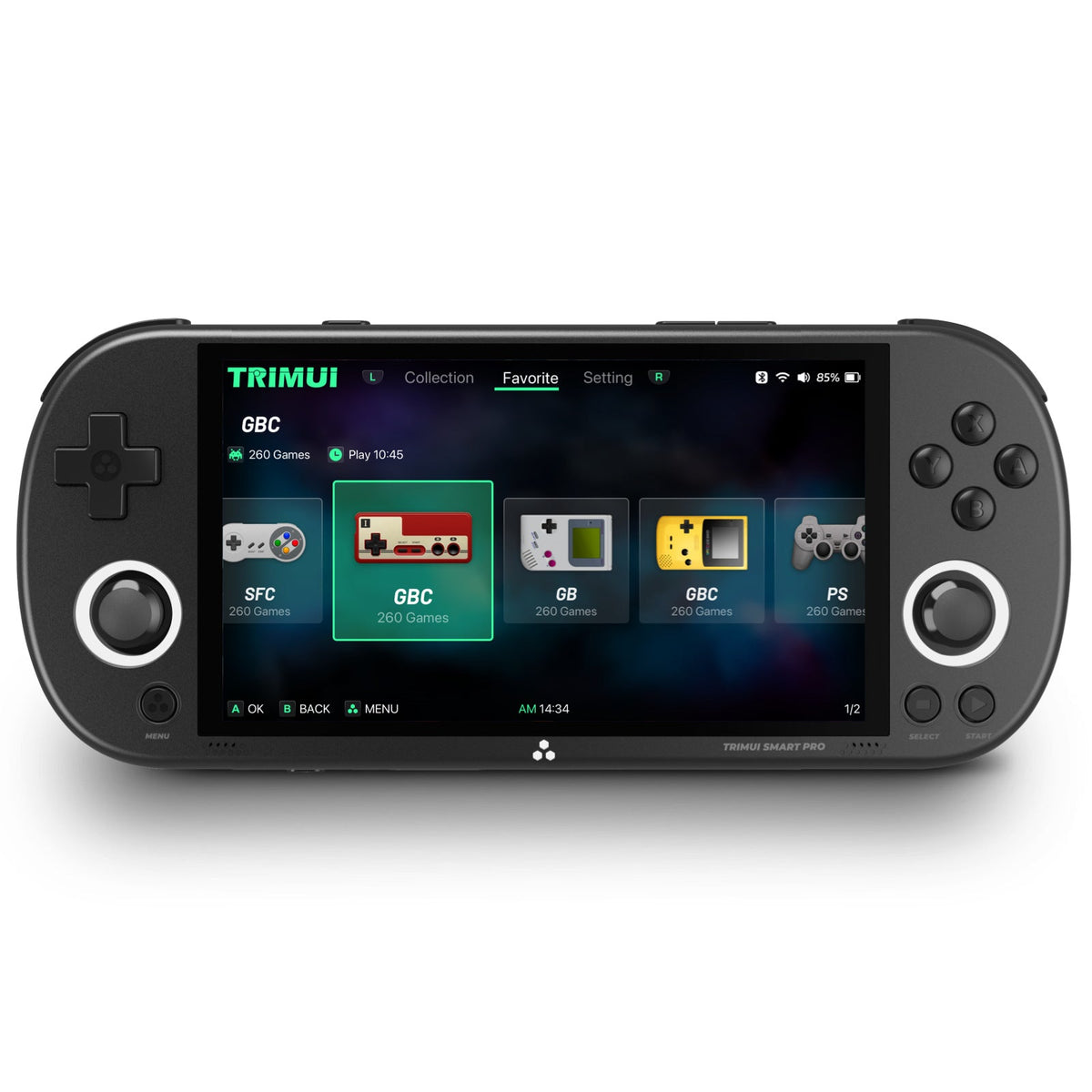 Retro Handheld Game Console with 4.96-Inch HD Screen
